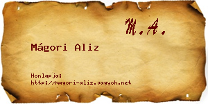 Mágori Aliz névjegykártya