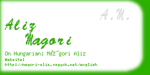 aliz magori business card